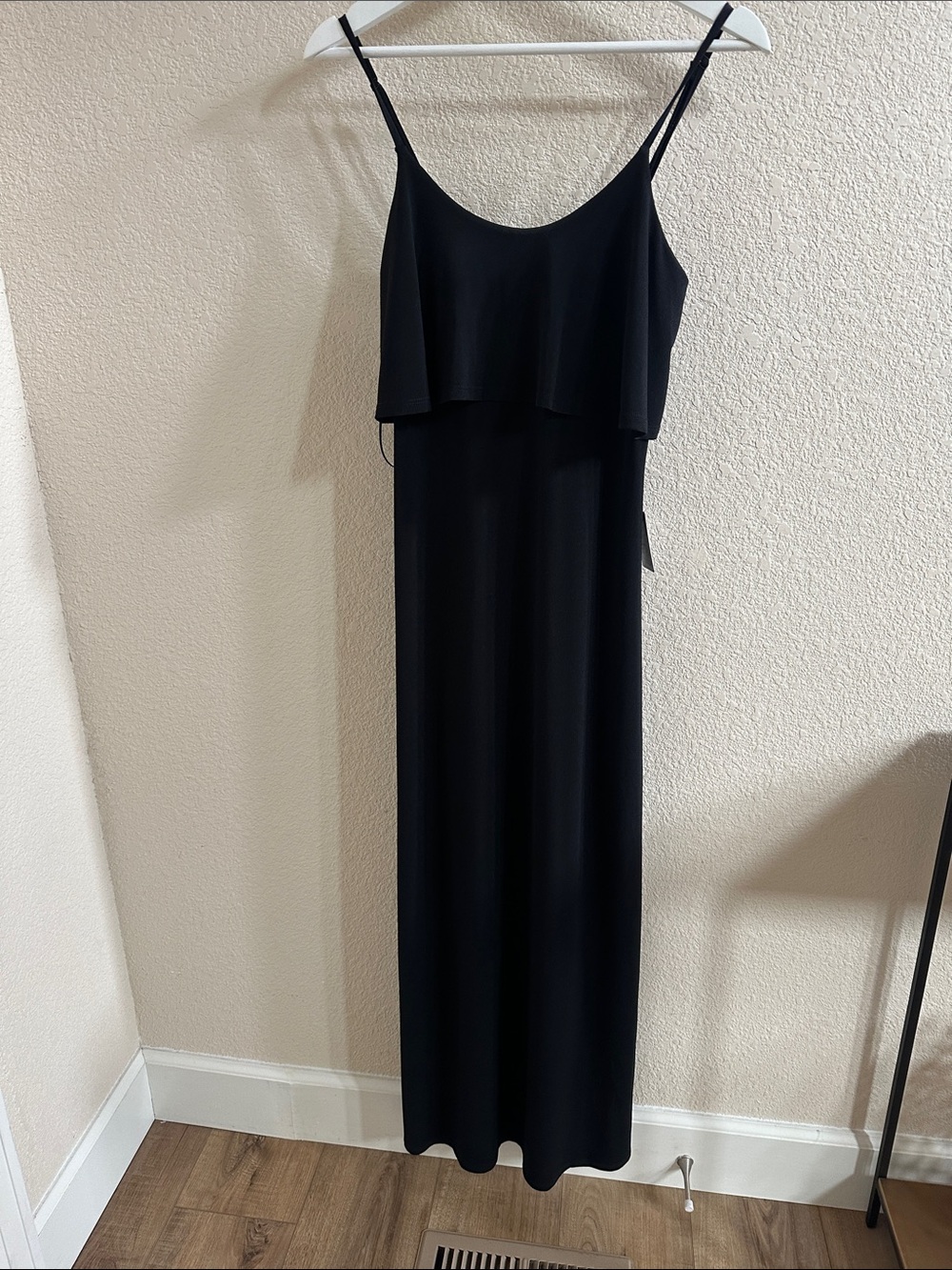 Express Black Maxi Dress with Layered Bodice - NWT XS